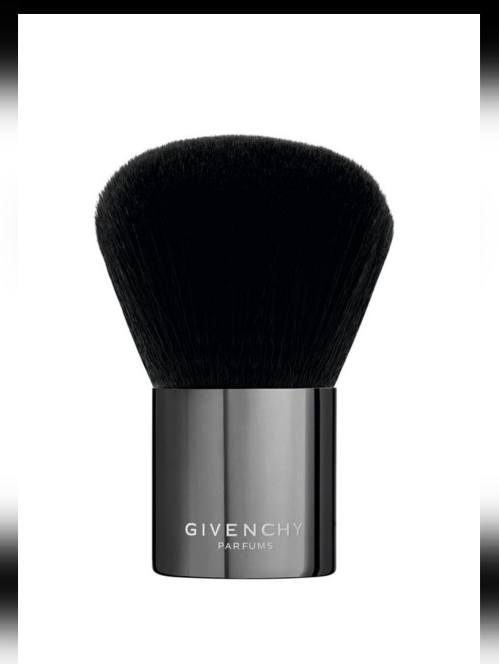 Givenchy Kabuki Makeup Cosmetic Brush Black & Metallic New In Box